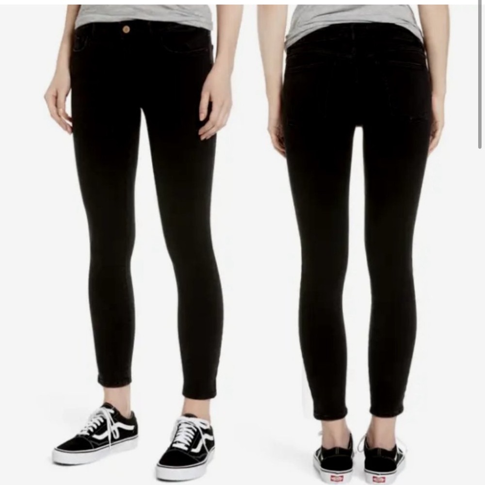 DL1961 Florence Instasculpt Black Skinny Jeans Size 26 short
